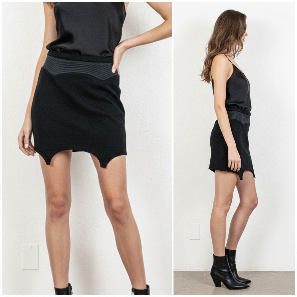 Fleur Du Mal Black mini Skirt size 4